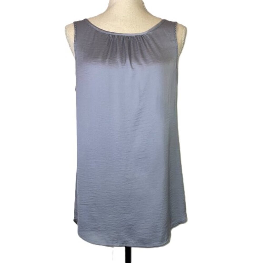 Cabi 5363 Mist Sleeveless Top Periwinkle Blue Keyhole Tie Back Size S